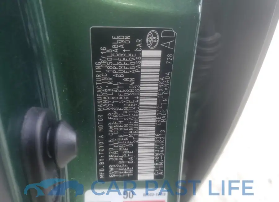 2T1BURHE6GC744963# 13