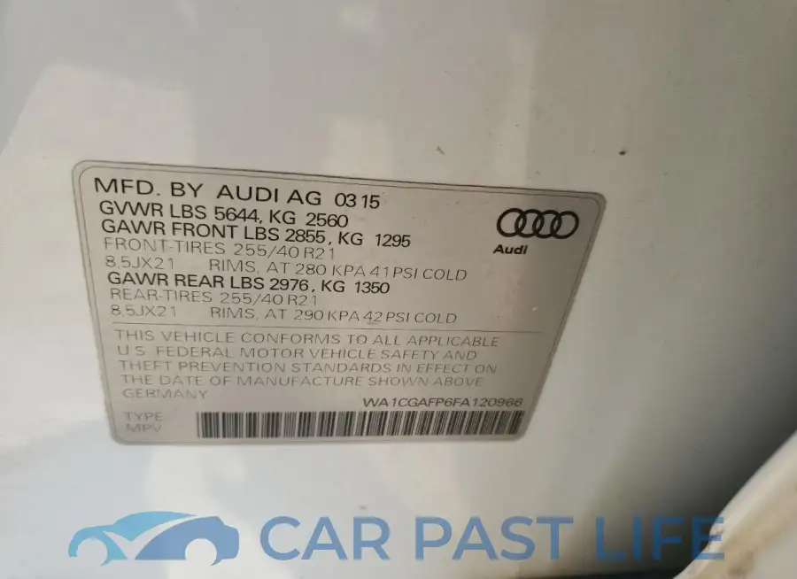 WA1CGAFP6FA120966# 14