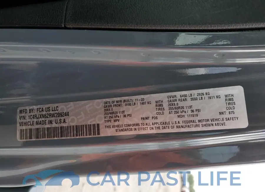 1C4RJXN62RW209244# 14
