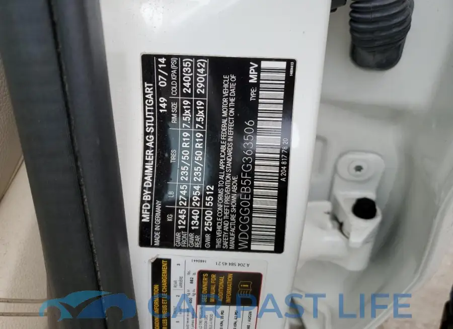 WDCGG0EB5FG363506# 14