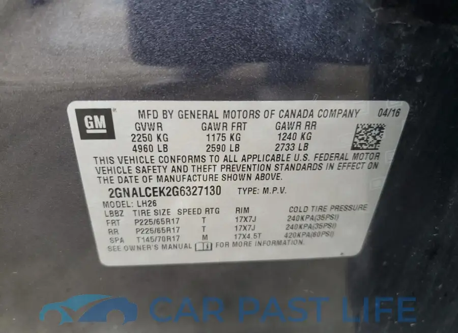 2GNALCEK2G6327130# 14