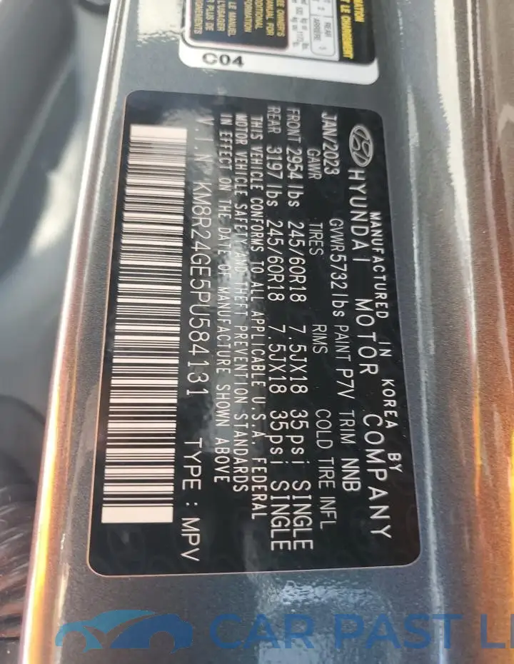 KM8R24GE5PU584131# 13