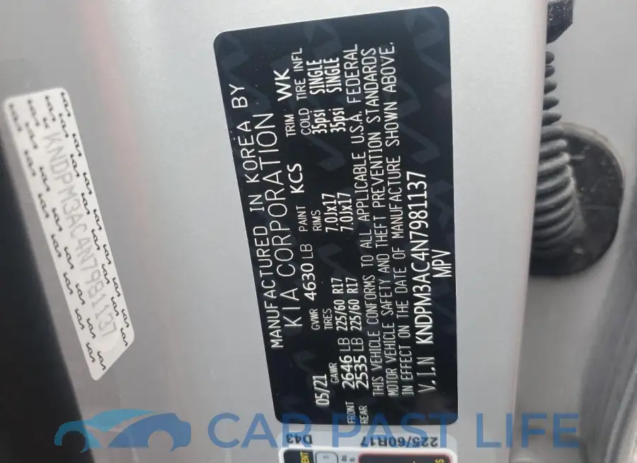 KNDPM3AC4N7981137# 14