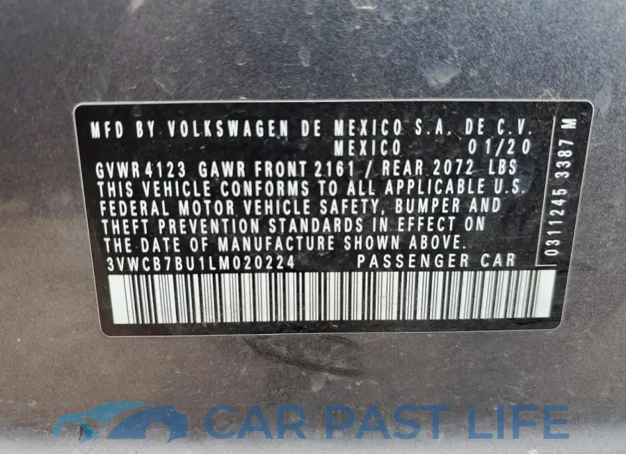 3VWCB7BU1LM020224# 12