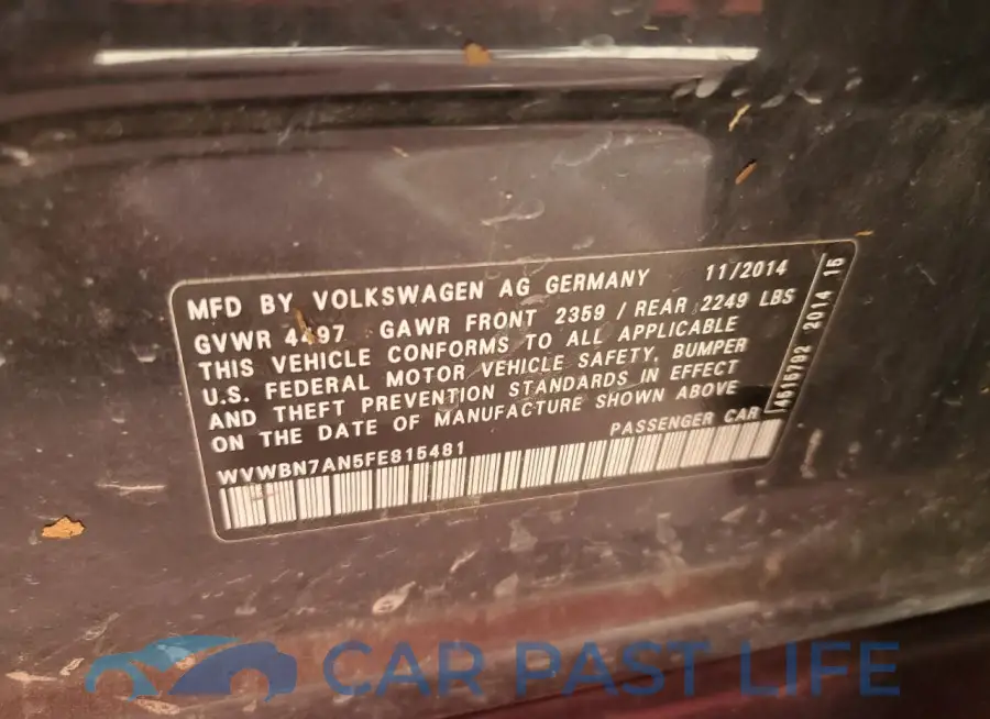 WVWBN7AN5FE815481# 12