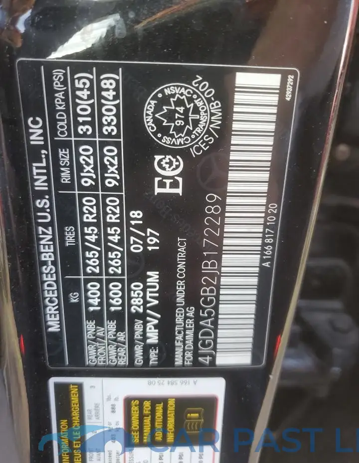 4JGDA5GB2JB172289# 14