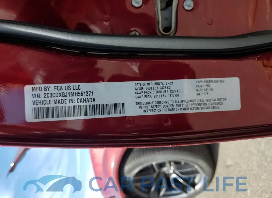 2C3CDXGJ1MH561371# 12