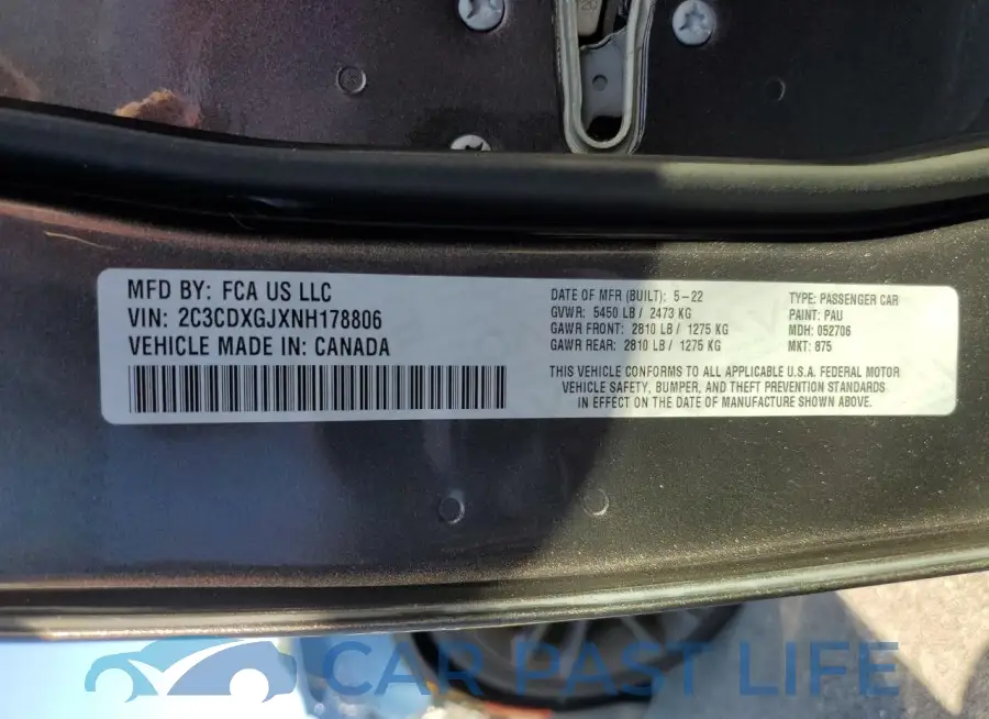 2C3CDXGJXNH178806# 13