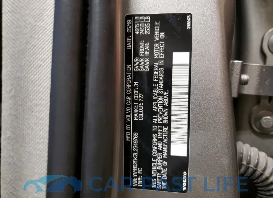 YV1102EK2L2349769# 12