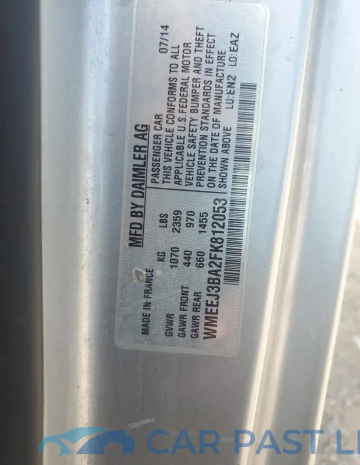 WMEEJ3BA2FK812053# 12