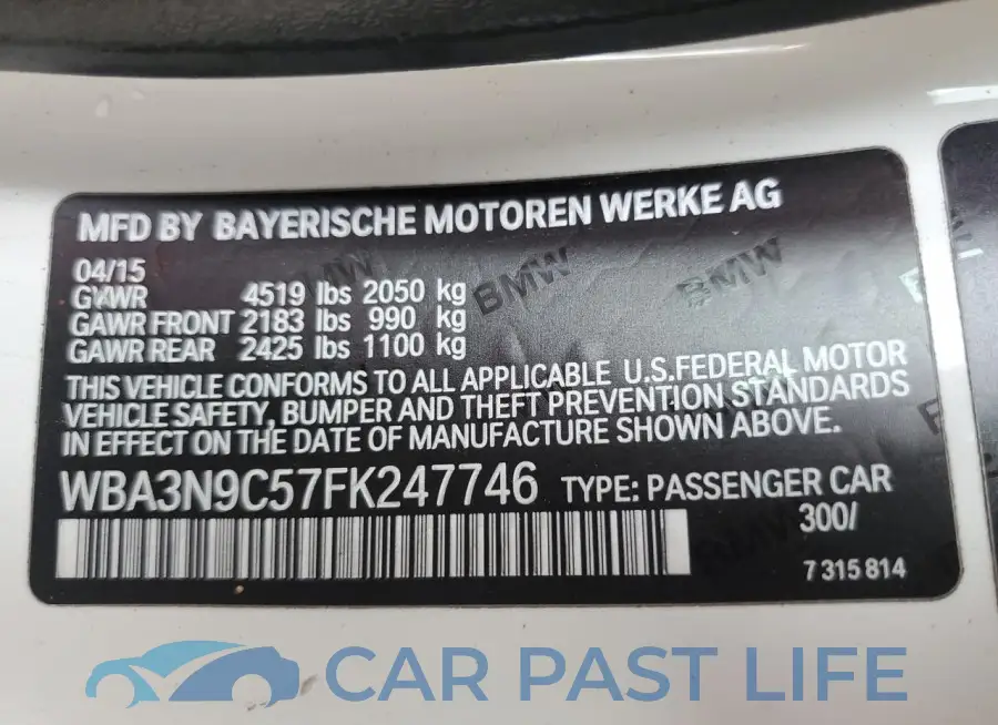 WBA3N9C57FK247746# 12