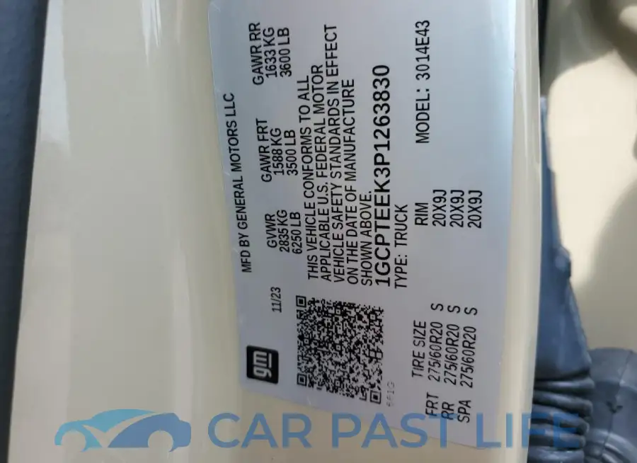 1GCPTEEK3P1263830# 12