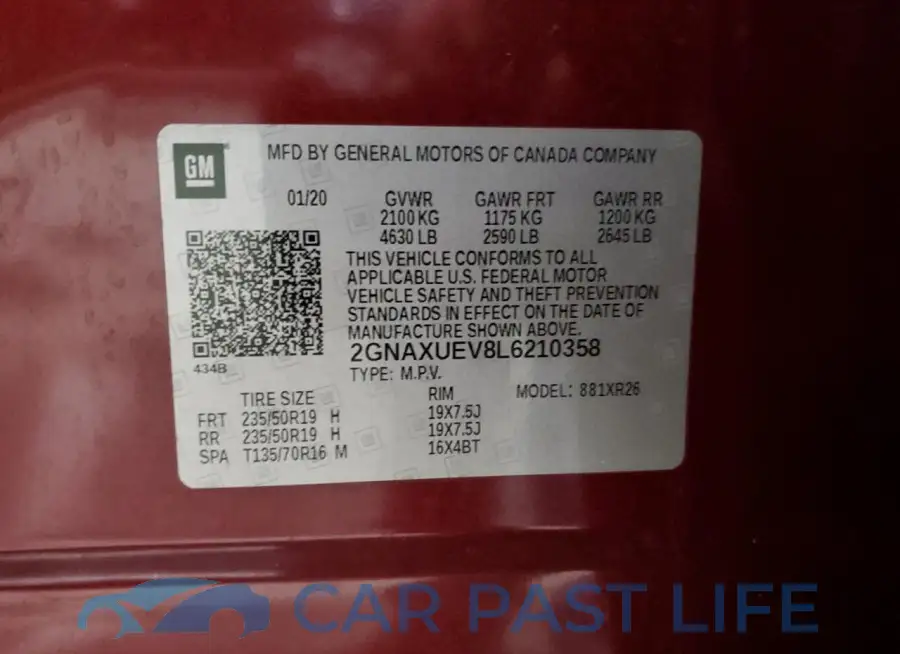 2GNAXUEV8L6210358# 13