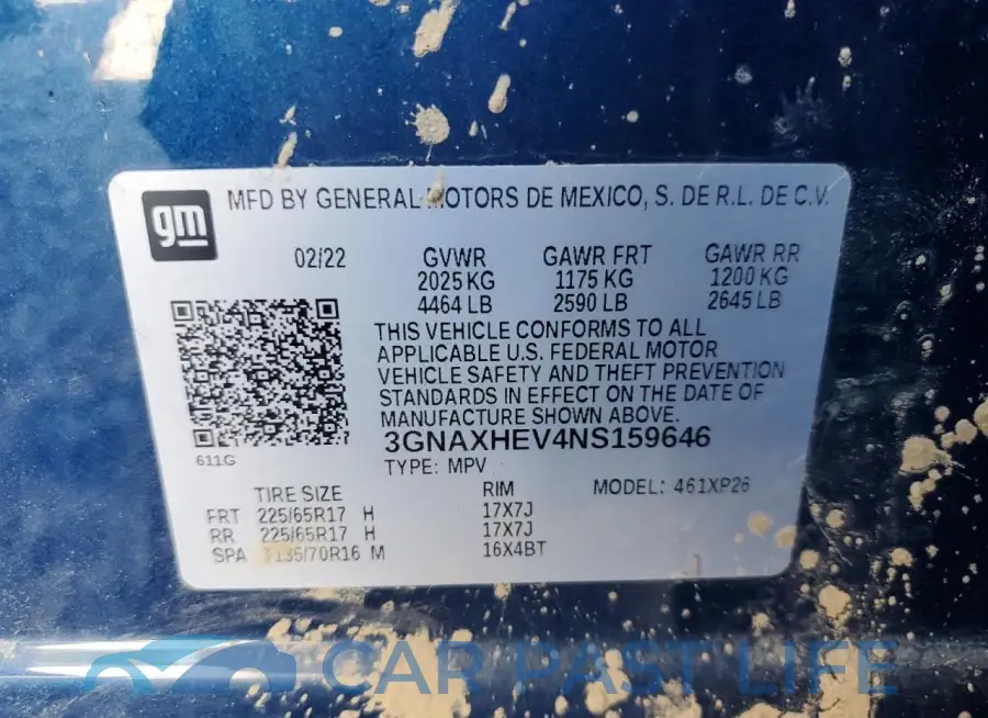 3GNAXHEV4NS159646# 13