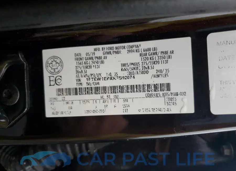 1FTEW1EPXKFB92074# 13