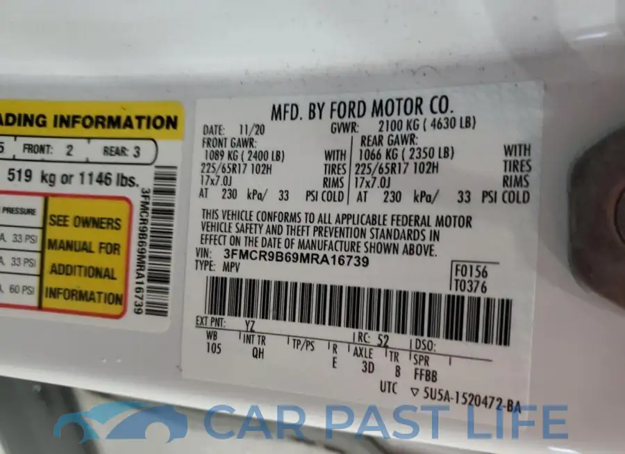 3FMCR9B69MRA16739# 13