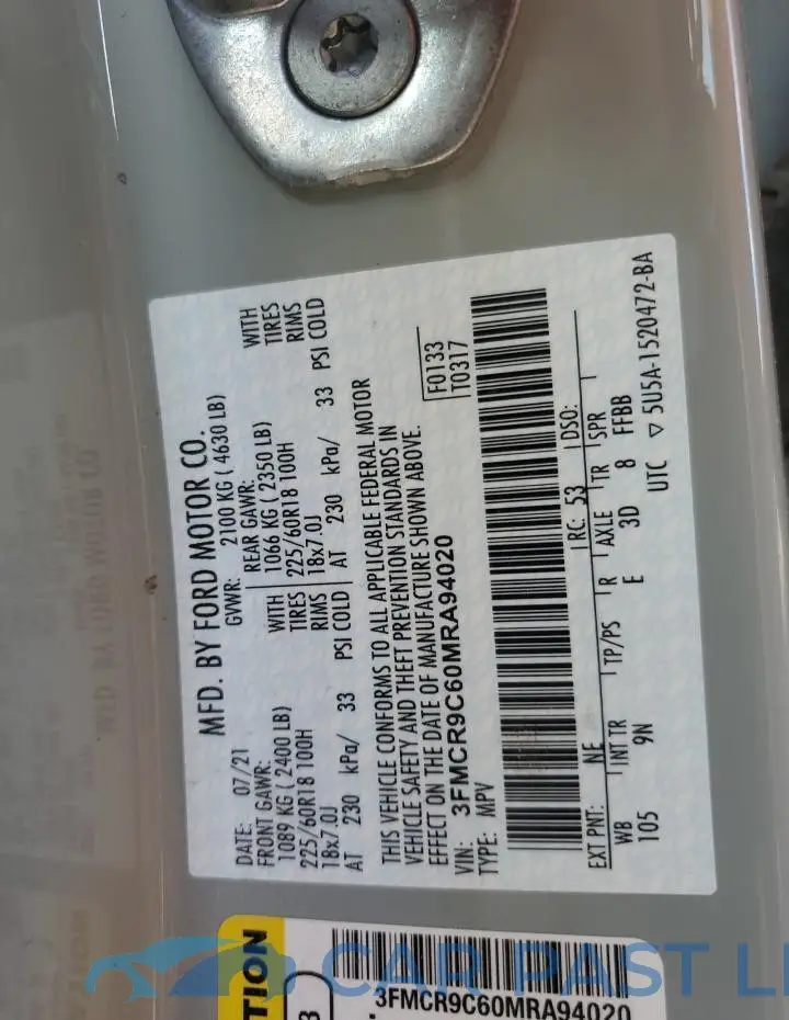 3FMCR9C60MRA94020# 13