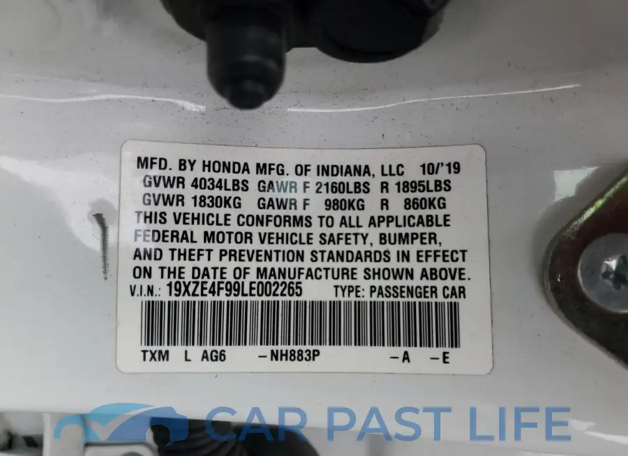 19XZE4F99LE002265# 12