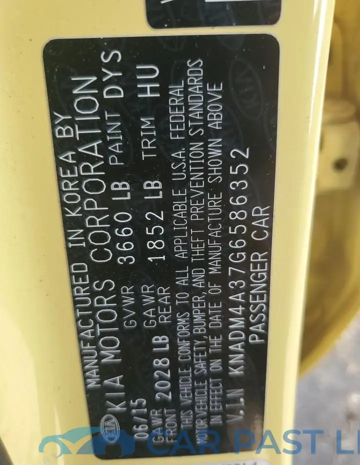 KNADM4A37G6586352# 12