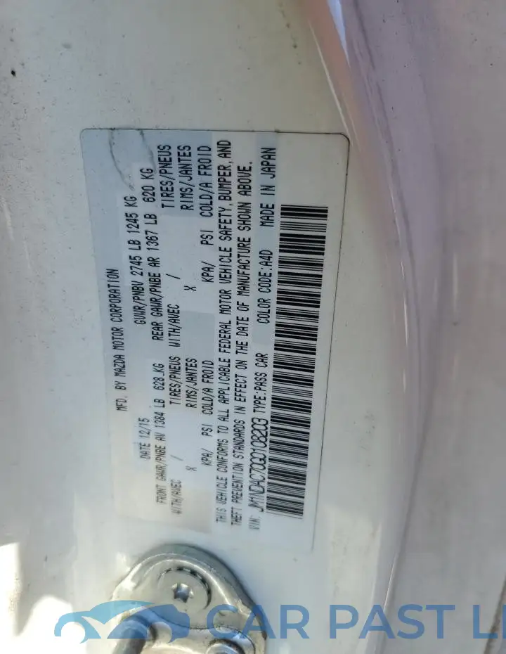 JM1NDAC70G0108203# 12