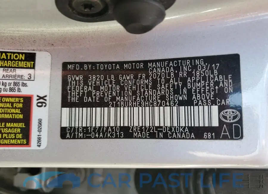 2T1BURHE9HC870462# 12