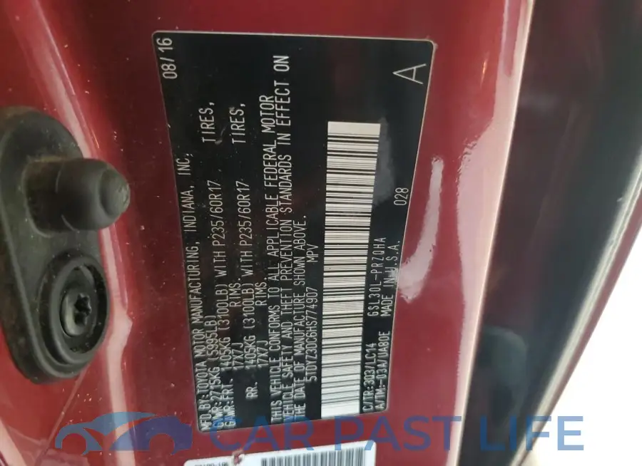 5TDYZ3DC6HS774907# 13