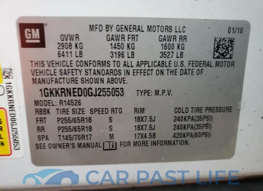 1GKKRNED0GJ255053# 14