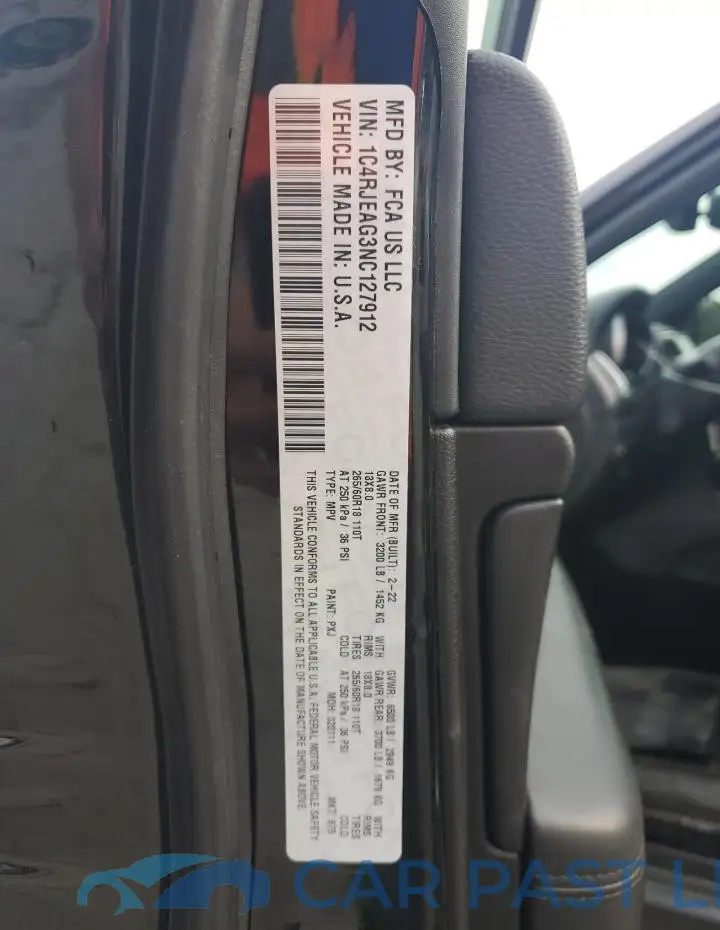 1C4RJEAG3NC127912# 13
