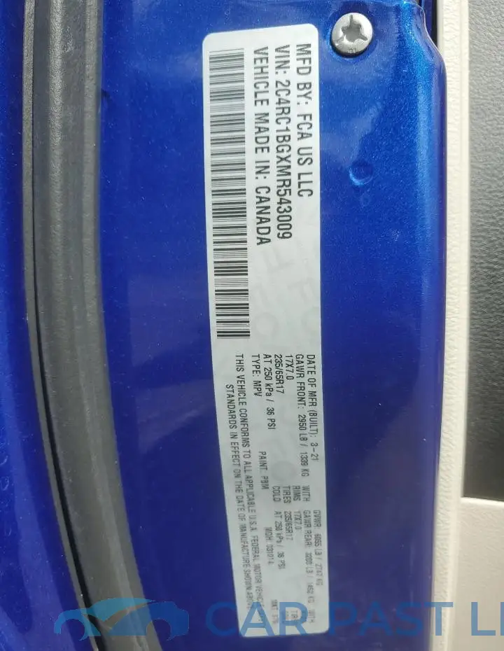 2C4RC1BGXMR543009# 13