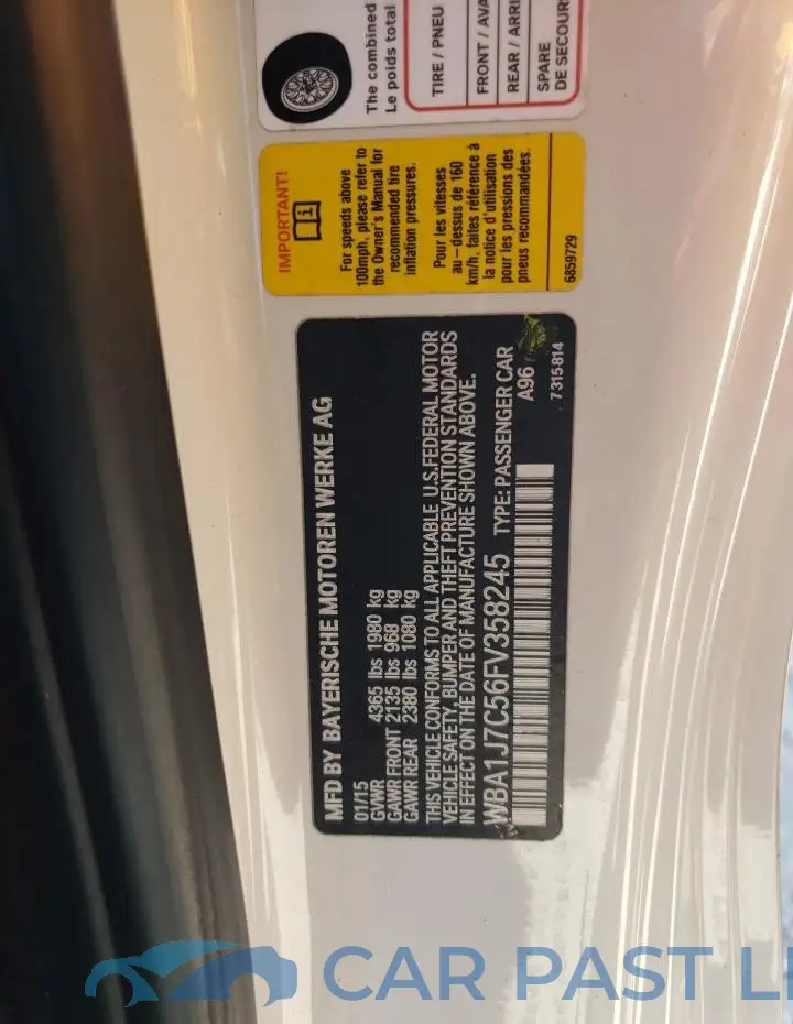 WBA1J7C56FV358245# 12