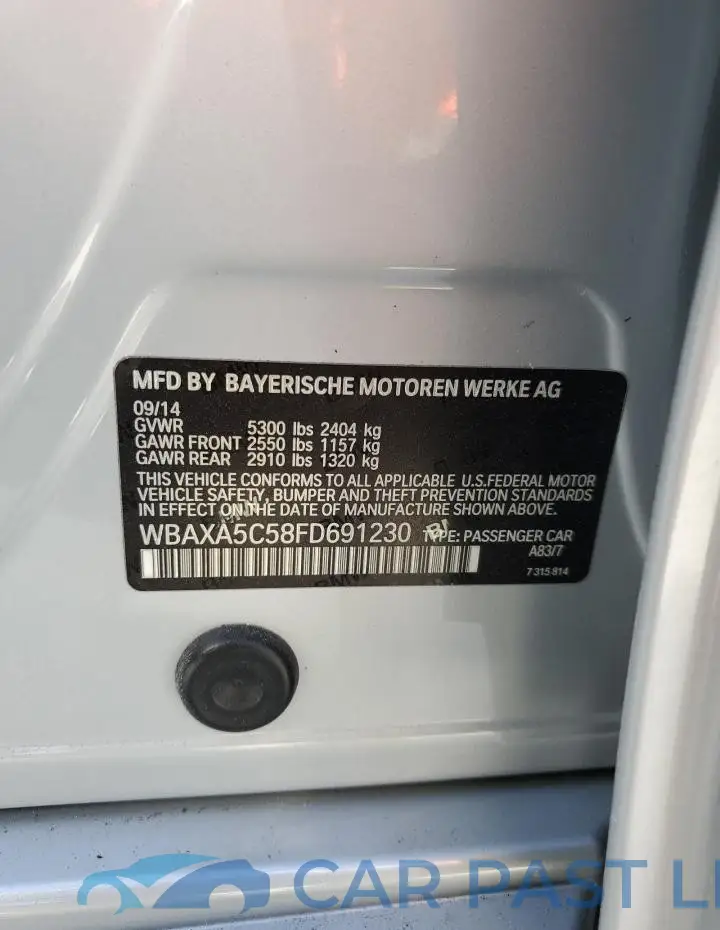 WBAXA5C58FD691230# 13