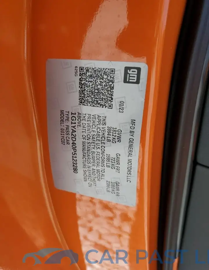 1G1YA2D40P5123280# 13