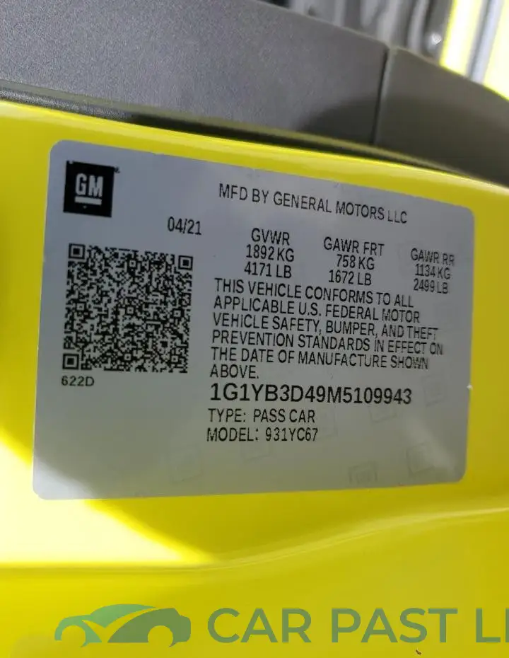 1G1YB3D49M5109943# 13