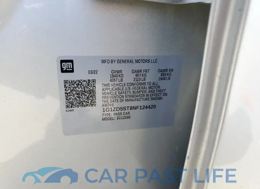 1G1ZD5ST8NF124420# 12