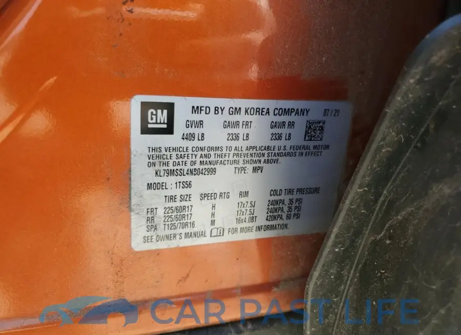 KL79MSSL4NB042999# 12