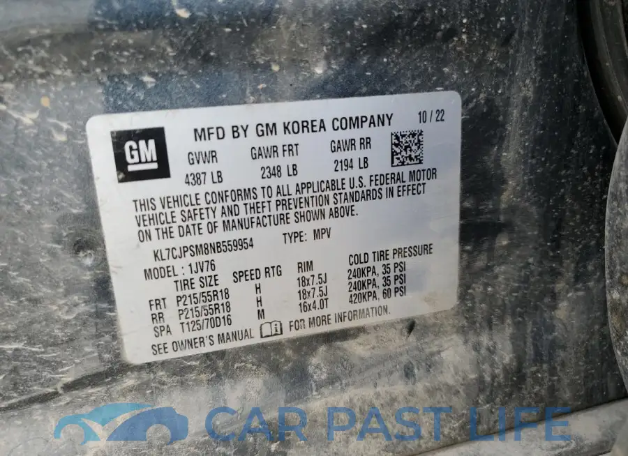 KL7CJPSM8NB559954# 13