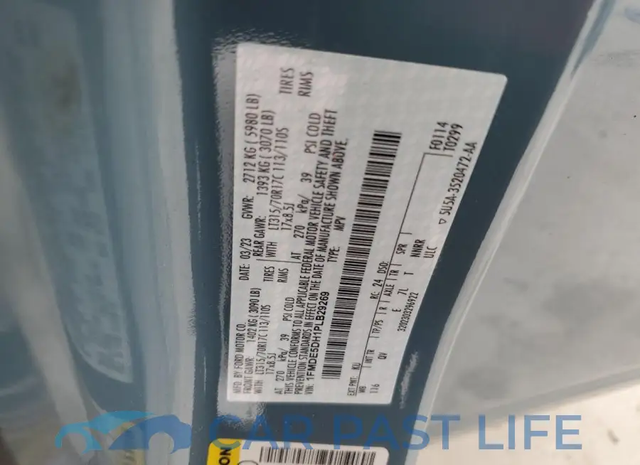 1FMDE5DH1PLB29269# 12