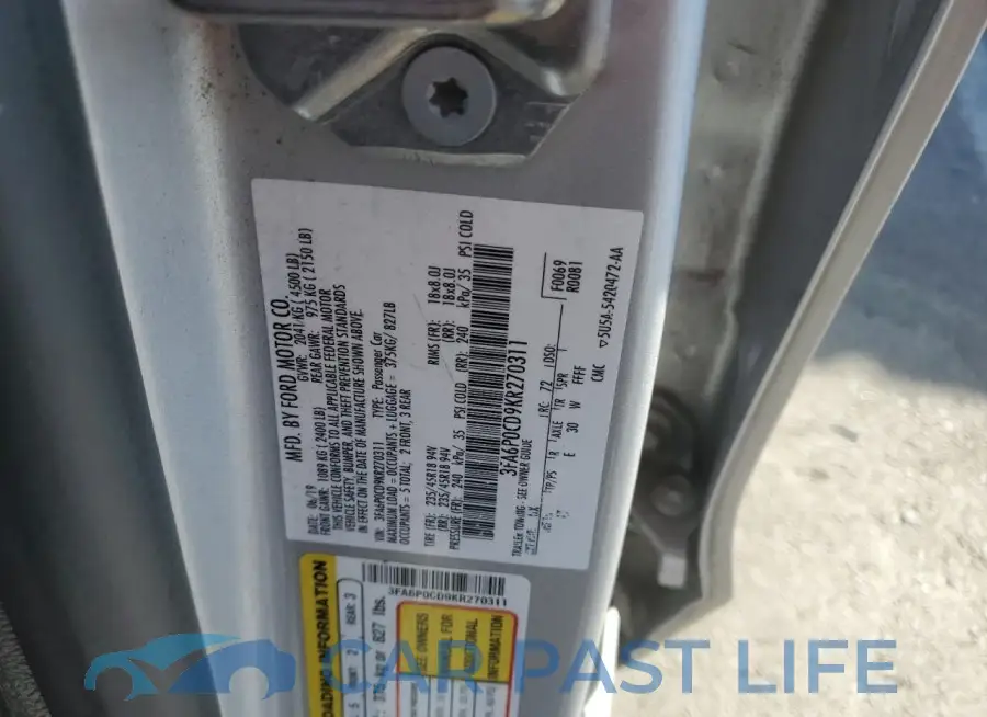 3FA6P0CD9KR270311# 12
