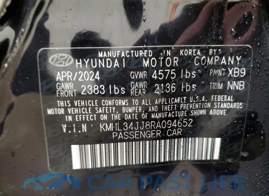 KMHL34JJ8RA094652# 12