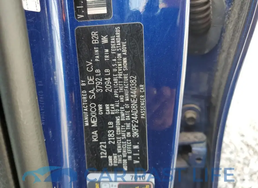 3KPF24AD8NE440382# 12