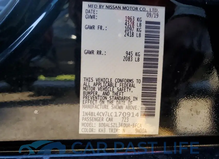 1N4BL4CV7LC170914# 13