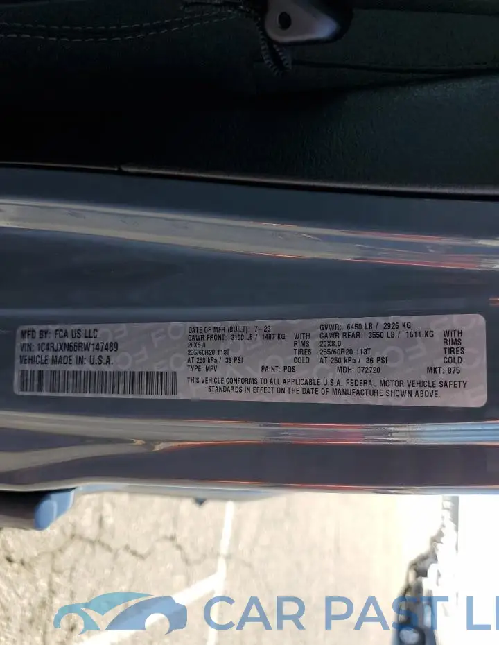 1C4RJXN66RW147489# 13
