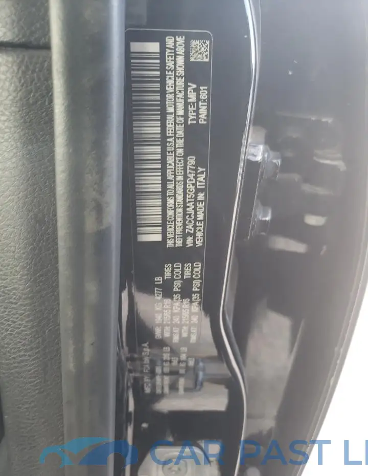 ZACCJAAT5GPD47790# 13
