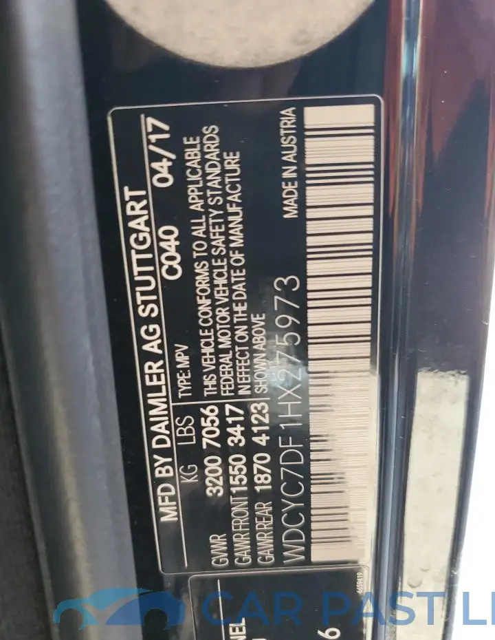 WDCYC7DF1HX275973# 13