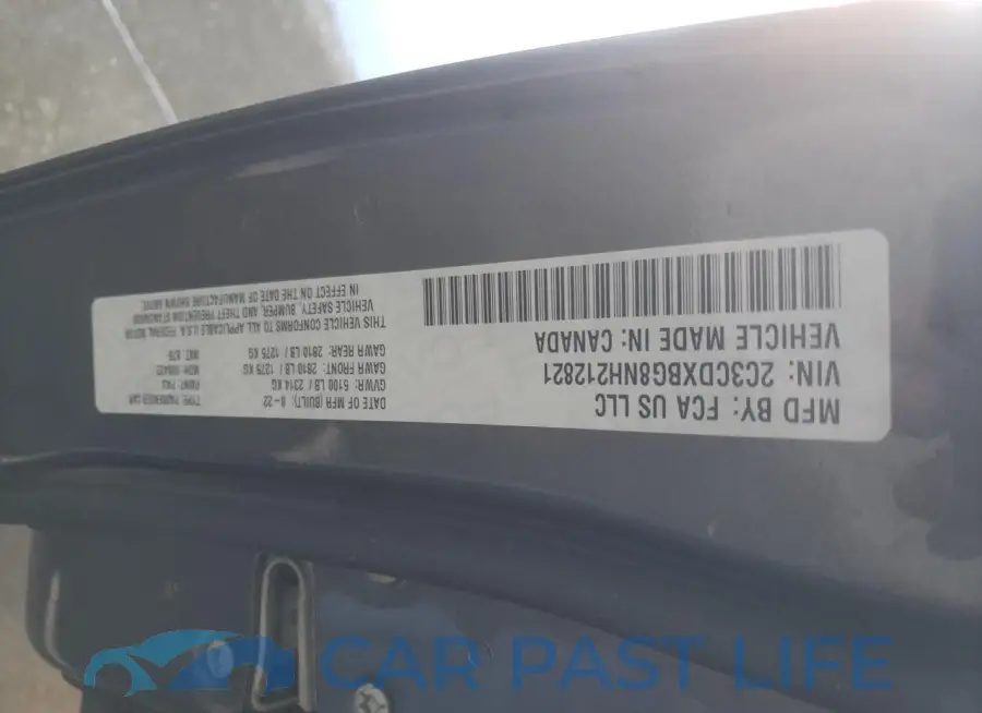 2C3CDXBG8NH212821# 12