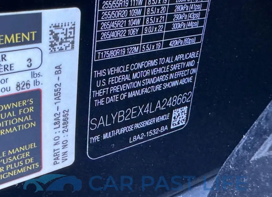 SALYB2EX4LA248662# 10