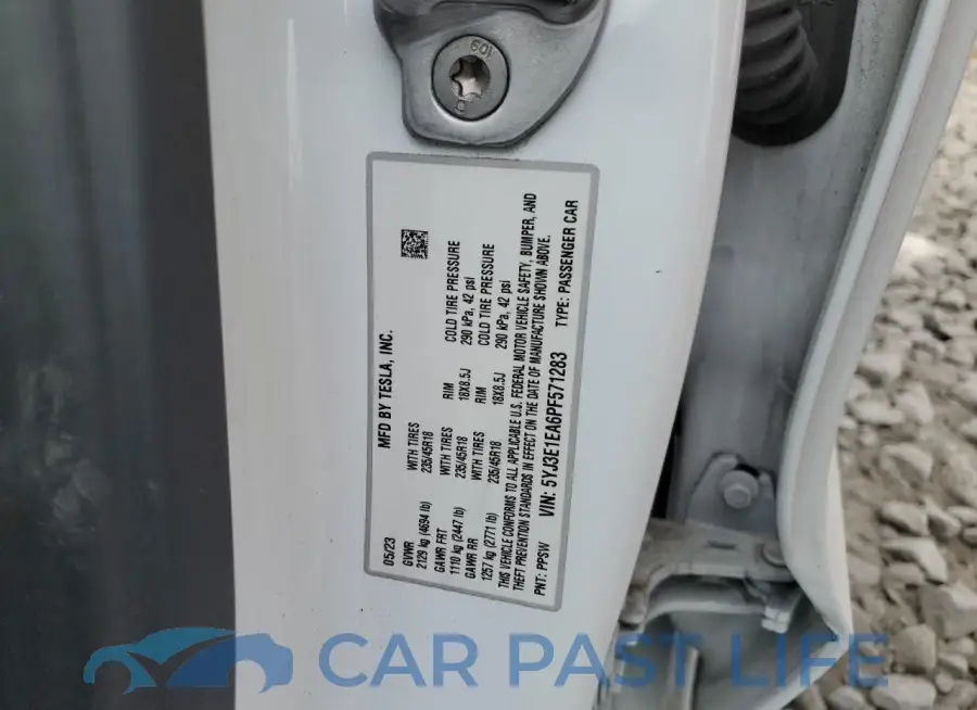 5YJ3E1EA6PF571283# 12