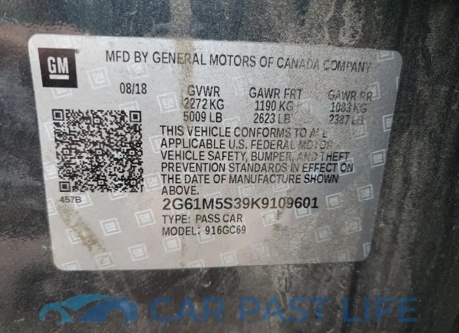 2G61M5S39K9109601# 12