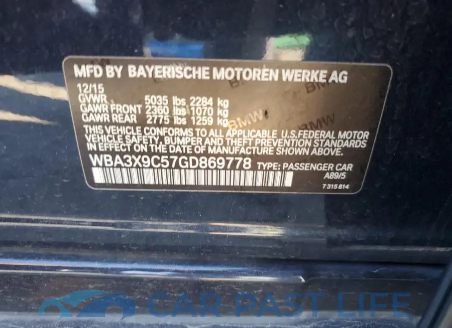 WBA3X9C57GD869778# 12