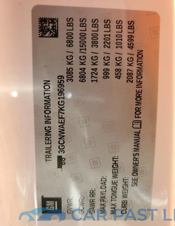 3GCNWAEF7KG196959# 13